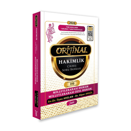 Yetki Yay�nlar� 2026 Hakimlik Milletleraras� Hukuk OR�J�NAL ��km�� Soru Bankas� ��z�ml�