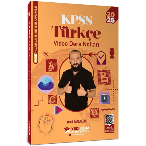 Yediiklim Yay�nlar� 2026 KPSS Genel Yetenek At�lye Serisi T�rk�e Video Ders Notlar� Yusuf Bayraktar Yediiklim