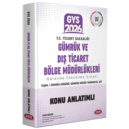 Data 2026 GYS Ticaret Bakanl��� G�mr�k ve D�� Ticaret B�lge M�d�rl�kleri Konu Anlat�ml� G�revde Y�kselme Data Yay�nlar�