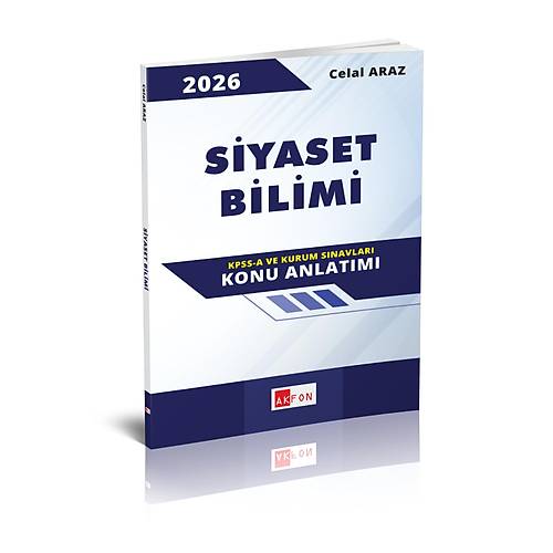 Siyaset Bilimi Konu Anlat�m Kitab� Celal Araz 2026 Akfon Yay�nlar�