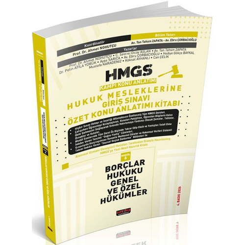 Sava� Yay�nevi HMGS �zet Konu Anlat�m� Bor�lar Hukuku Genel ve �zel H�k�mler �ubat 2026 4. Bask�