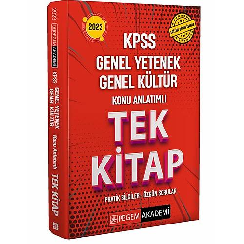 2023 KPSS Genel Yetenek Genel Kltr Konu Anlatml Tek Kitap