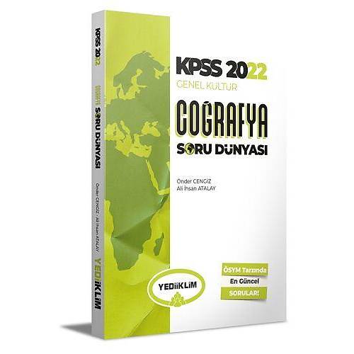Yediiklim Yaynlar 2022 KPSS Genel Kltr Corafya Soru Dnyas