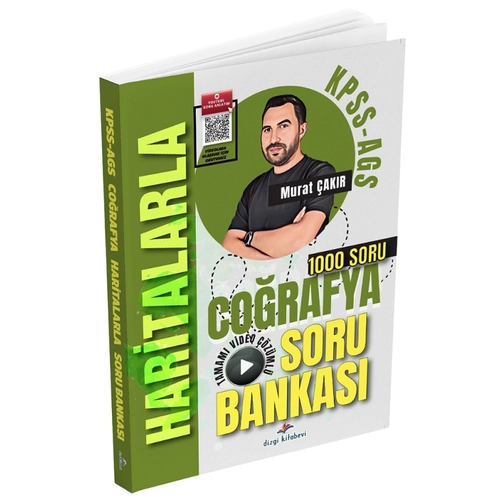 Dizgi Kitap 2026 KPSS MEB-AGS Haritalarla Co�rafya Soru Bankas� ��z�ml� - Murat �ak�r Dizgi Kitap