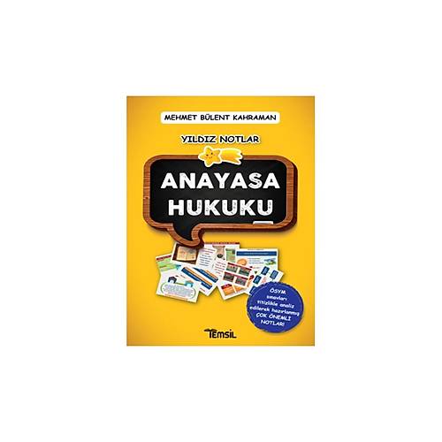 S�PER F�YAT !! Y�ld�z Notlar Anayasa Hukuku Mehmet B�lent Kahraman Temsil Kitap 1. Bask�