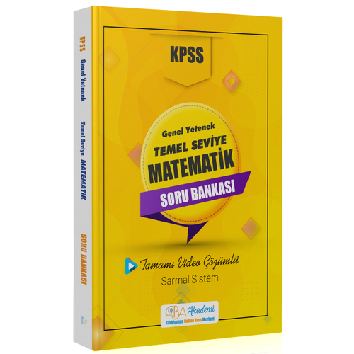 CBA Yaynlar KPSS Temel Seviye Matematik Soru Bankas Video zml