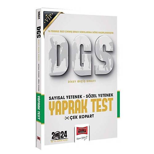 Yarg Yaynlar 2024 DGS Szel Saysal Blm Yaprak Test