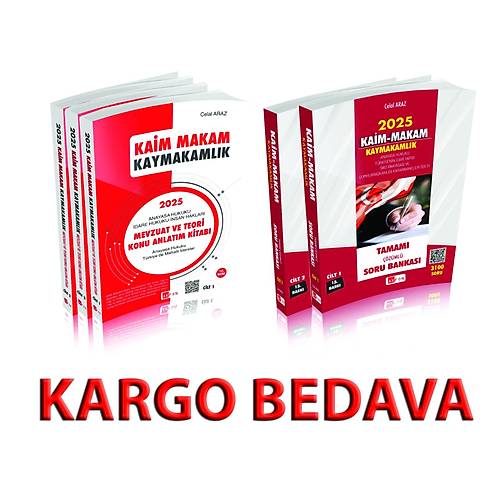 Kaim Makam Kaymakamlk Mevzuat ve Teori Konu Anlatm Kitab  + Kaim Makam Kaymakamlk Mevzuat ve Teori zml Soru Bankas Celal Araz 2025