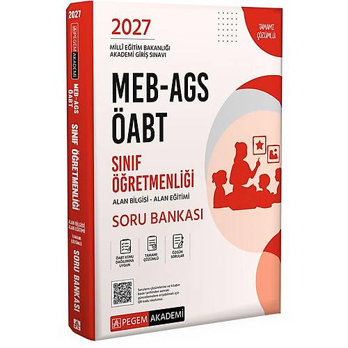 Pegem 2027 �ABT MEB-AGS S�n�f ��retmenli�i Soru Bankas� ��z�ml� Pegem Akademi Yay�nlar�
