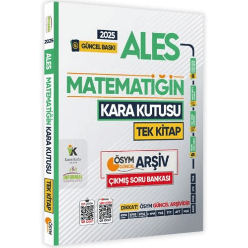 nformal Yaynlar 2025 ALES Kara Kutu Matematik Tek Kitap SYM Ariv km Soru Bankas Konu zetli