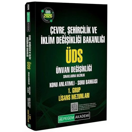 Pegem 2026 GYS �DS �evre, �ehircilik ve �klim De�i�ikli�i Bakanl��� 1. Grup Lisans Mezunlar� Konu Anlat�ml� Soru Bankas� G�revde Y�kselme �nvan De�i�ikli�i Pegem Akademi Yay�nlar�