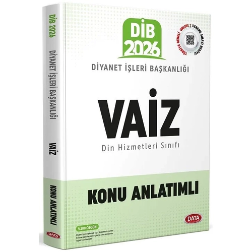Data 2026 GYS D�B Diyanet ��leri Ba�kanl��� Vaiz Konu Anlat�ml� G�revde Y�kselme Data Yay�nlar�