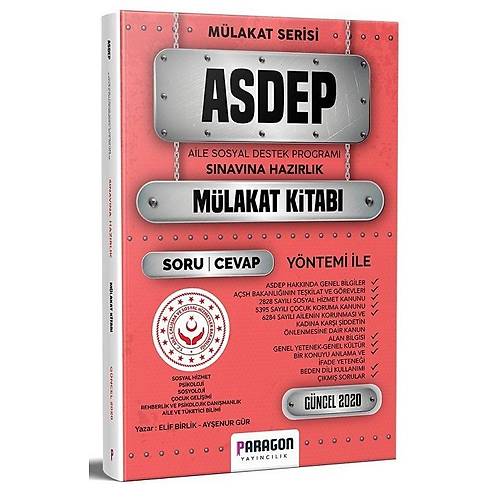 Paragon 2020 ASDEP Snav km Sorularla Mlakat Kitab Paragon Yaynclk