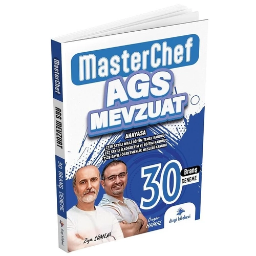 Dizgi Kitap 2025 MEB-AGS Mevzuat MasterChef 30 Deneme zml - Ziya Smer, zgr Hamal Dizgi Kitap