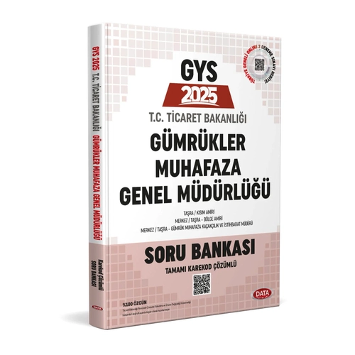 Data Yay�nlar� 2025 Ticaret Bakanl��� G�mr�kler Muhafaza Genel M�d�rl��� GYS Soru Bankas� - Karekod ��z�ml�