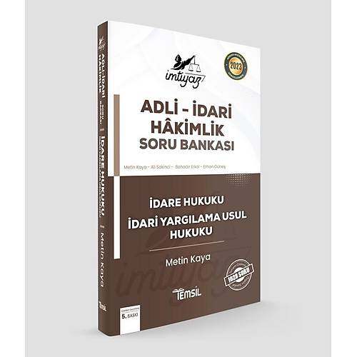 mtiyaz Adli-dari Hkimlik mtiyaz dare Hukuku- dari Yarglama Usul Hukuku Soru Bankas Metin Kaya Temsil Kitap
