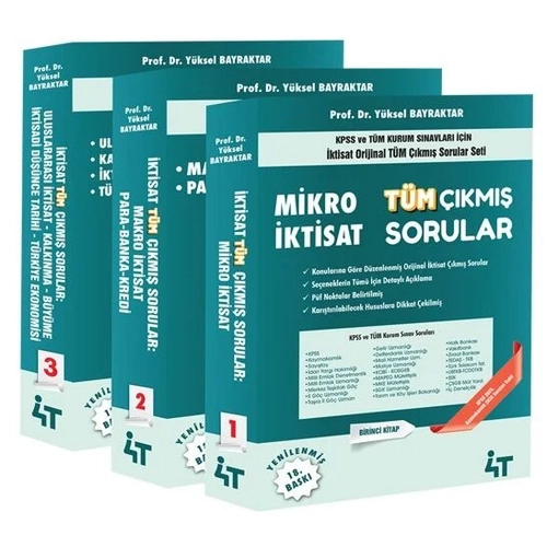 4T Yay�nlar� KPSS A Grubu �ktisat T�m ��km�� Sorular Seti 18. Bask� - Y�ksel Bilgili Bayraktar 4T Yay�nlar�