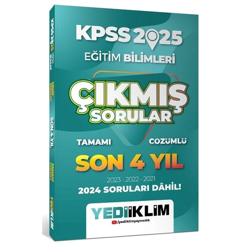 Yediiklim 2025 KPSS E�itim Bilimleri ��km�� Sorular Son 4 Y�l ��z�ml� Yediiklim Yay�nlar�