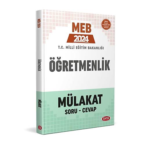Data Yaynlar 2024 MEB retmenlik Mlakat Soru-Cevap