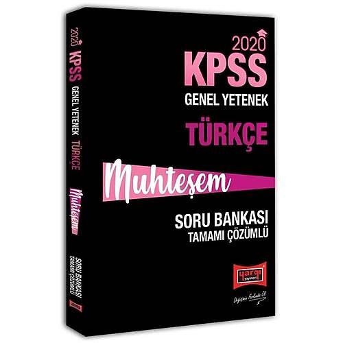 KPSS Muhteşem Türkçe Tamamı Çözümlü Soru Bankası Yargı Yayınları 2020