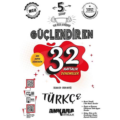 5. Snf Glendiren 32 Haftalk Trke Kazanm Denemeleri Ankara Yaynclk