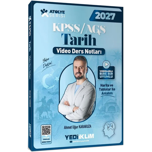 Yediiklim Yay�nlar� 2027 KPSS AGS At�lye Serisi Genel K�lt�r Tarih Video Ders Notlar� Ahmet U�ur Karakuza
