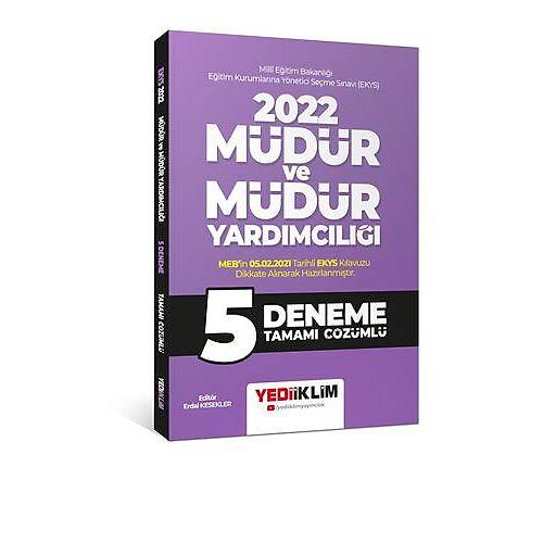 Yediiklim Yayýnlarý 2022 MEB EKYS Müdür ve Müdür Yardýmcýlýðý Tamamý Çözümlü 5 Deneme