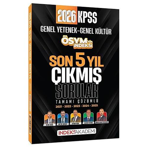 �ndeks Akademi 2026 KPSS Genel Yetenek Genel K�lt�r �SYM nin �ndeksi ��km�� Sorular Son 5 Y�l ��z�ml� �ndeks Akademi Yay�nc�l�k
