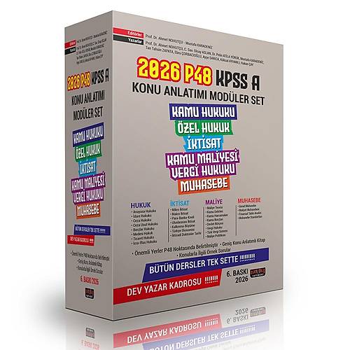 Sava� 2026 KPSS A Grubu P48 T�m Dersler Konu Anlat�ml� Tek Kitap 6. Bask� Sava� Yay�nlar�