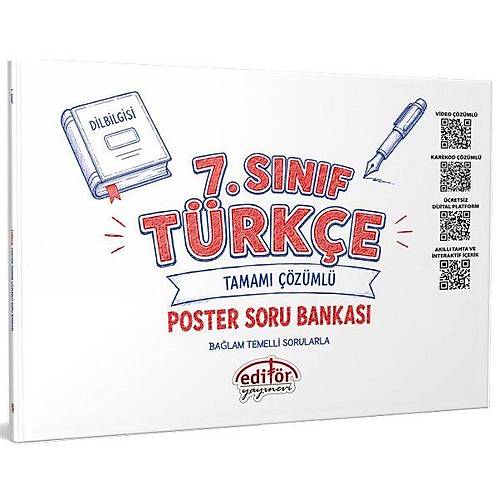 Edit�r 7. S�n�f T�rk�e Poster Soru Bankas� ��z�ml� Edit�r Yay�nlar�