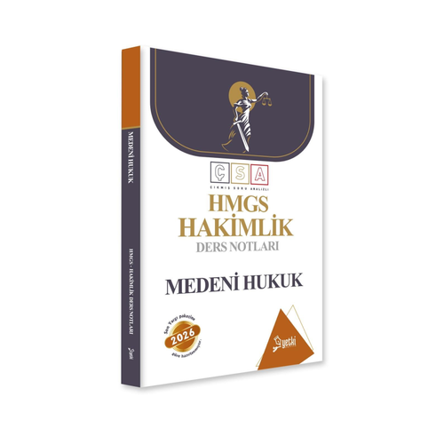 Yetki Yay�nlar� 2026 HMGS Hakimlik Medeni Hukuk Ders Notlar�