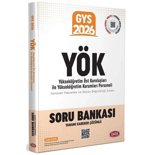 Data 2026 GYS Y�K Y�ksek��retim Kurumlar� Personeli Soru Bankas� ��z�ml� G�revde Y�kselme Data Yay�nlar�