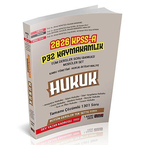 Sava� 2026 KPSS A Grubu P32 Kaymakaml�k T�m Dersler Soru Bankas� Seti 1. Bask� - Ahmet Nohut�u, Mustafa Karadeniz Sava� Yay�nlar�