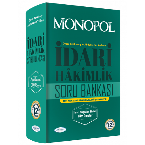 Monopol dari Hkimlik Aklamal Soru Bankas 12. Bask Monopol Yaynlar