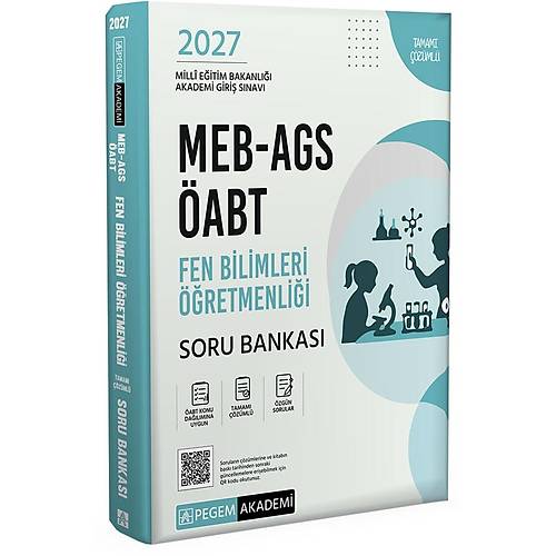 Pegem Akademi 2027 MEB-AGS �ABT Fen Bilimleri ��retmenli�i Soru Bankas�
