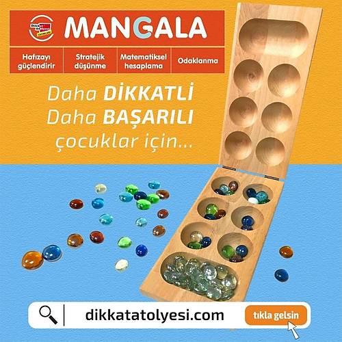 Cam Ta�l� Do�al Ah�ap Orjinal Mangala Oyunu