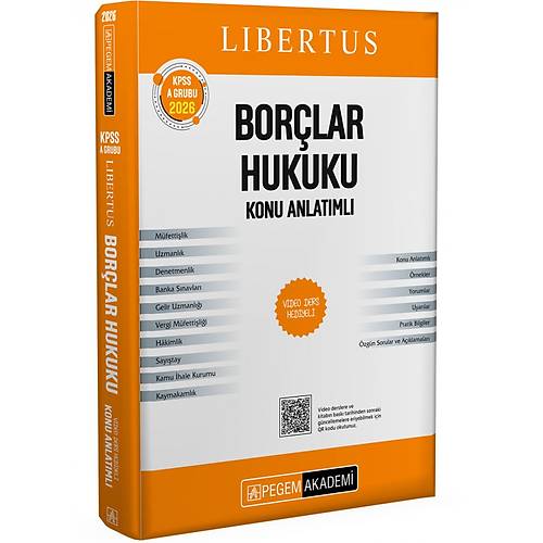 Pegem Akademi KPSS A Grubu Bor�lar Hukuku Konu Anlat�ml�