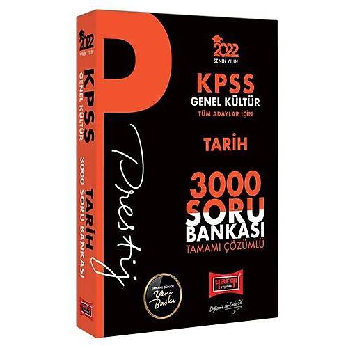 Yargı Yayınları 2022 KPSS Genel Kültür Tarih Prestij Seri Tamamı Çözümlü 3000 Soru Bankası