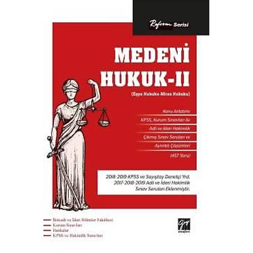 Reform Serisi Medeni Hukuk II Gazi Kitabevi Yayınları 2020