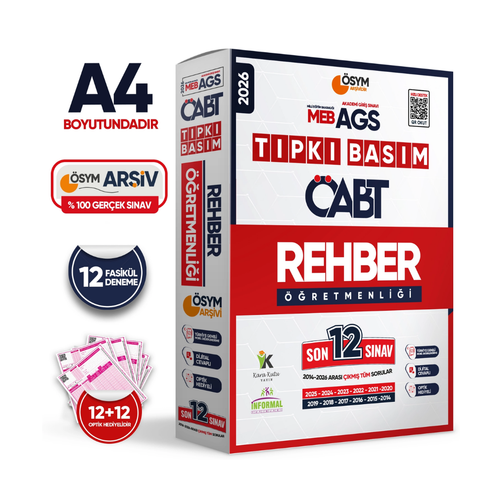 2026 MEB-AGS �ABT Rehber ��retmenli�i �SYM T�pk� Bas�m 12�li Deneme Paketi Dijital Cevapl� �nformal Yay�nlar�