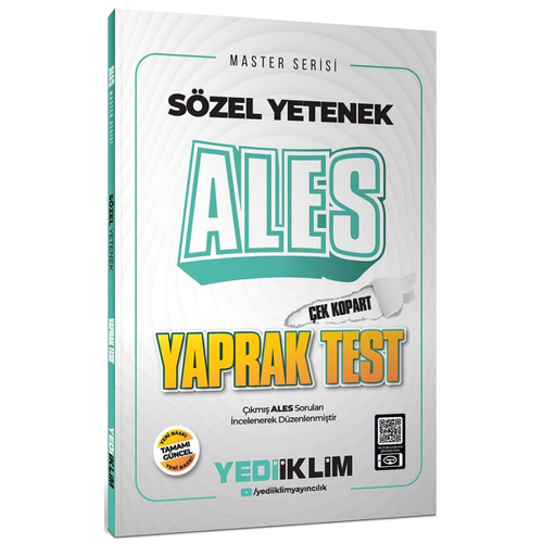 Yediiklim Yay�nlar� Ales S�zel Yetenek �ek Kopart Yaprak Test Komisyon Yediiklim