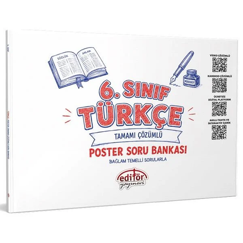 Edit�r 6. S�n�f T�rk�e Poster Soru Bankas� ��z�ml� Edit�r Yay�nlar�