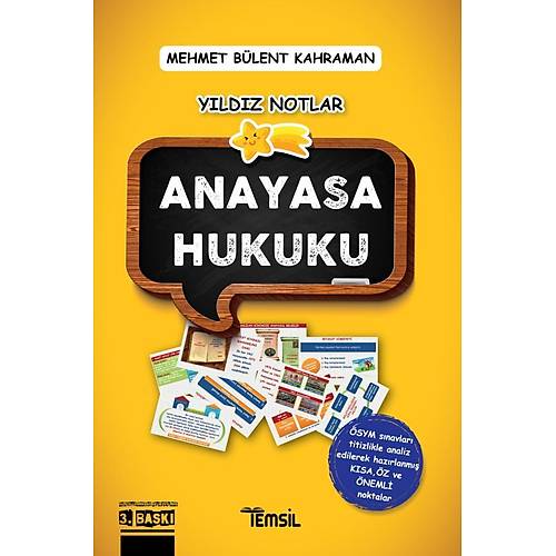 Y�ld�z Notlar Anayasa Hukuku Mehmet B�lent Kahraman Temsil Kitap