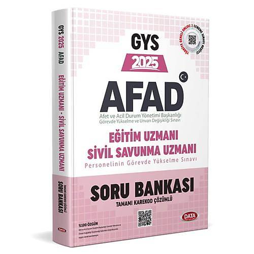 GYS AFAD Eitim Uzman ile Sivil Savunma Uzman Soru Bankas Data Yaynlar 2025