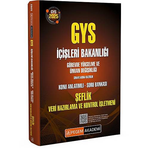 2025 GYS ileri Bakanl eflik Veri Hazrlama Ve Kontrol letmeni Grevde Ykselme Snavlarna Hazrlk Konu Anlatml Soru Bankas