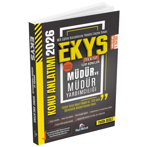 Dizgi Kitap 2026 MEB EKYS M�d�r ve M�d�r Yard�mc�l��� Konu Anlat�m� 5. Bask� - Fatih Sesli Dizgi Kitap