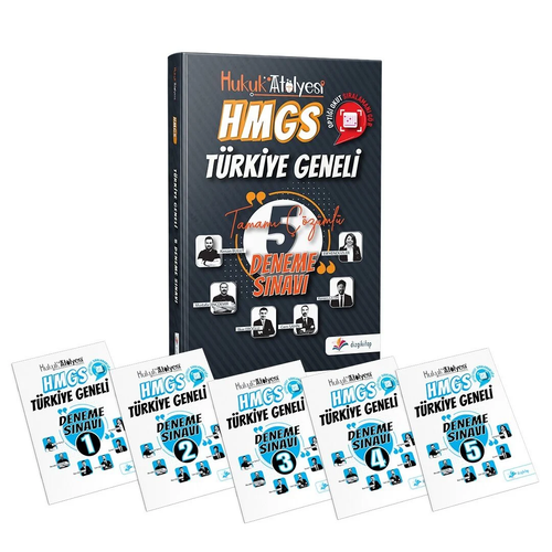 Dizgi Kitap Hukuk At�lyesi HMGS T�rkiye Geneli Optikli Tamam� ��z�ml� 5 Deneme S�nav� - Mustafa Din�demir, Kenan Bulut