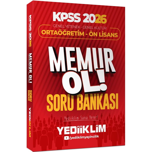 Yediiklim Yaynlar 2026 KPSS Genel Yetenek Genel Kltr Ortaretim n Lisans Memur Ol Soru Bankas