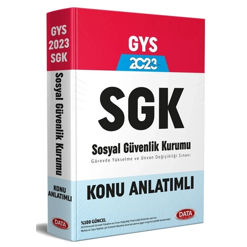 Data Yaynlar 2023 Sosyal Gvenlik Kurumu SGK GYS Hazrlk Kitab