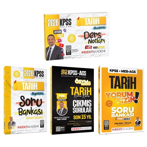 �ndeks Akademi 2026 KPSS Tarih Kazand�ran Set - Ayd�n Y�ce �ndeks Akademi Yay�nc�l�k